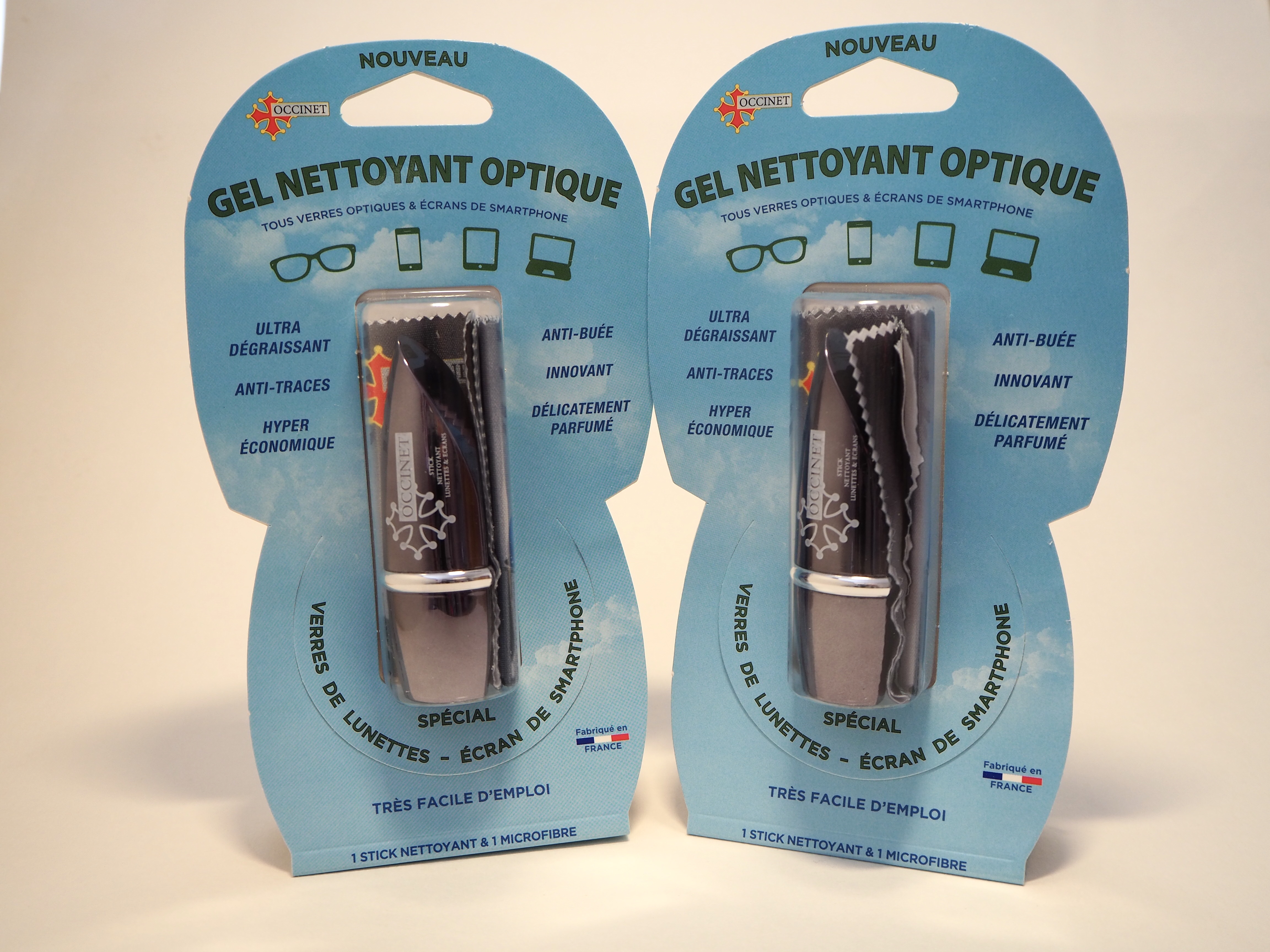 Centrostyle Kit Gel Anti-buée + 1 Tissu Microfibre - tous types de verres  optique - CENTROGEL - Lunettes de soleil - IceOptic