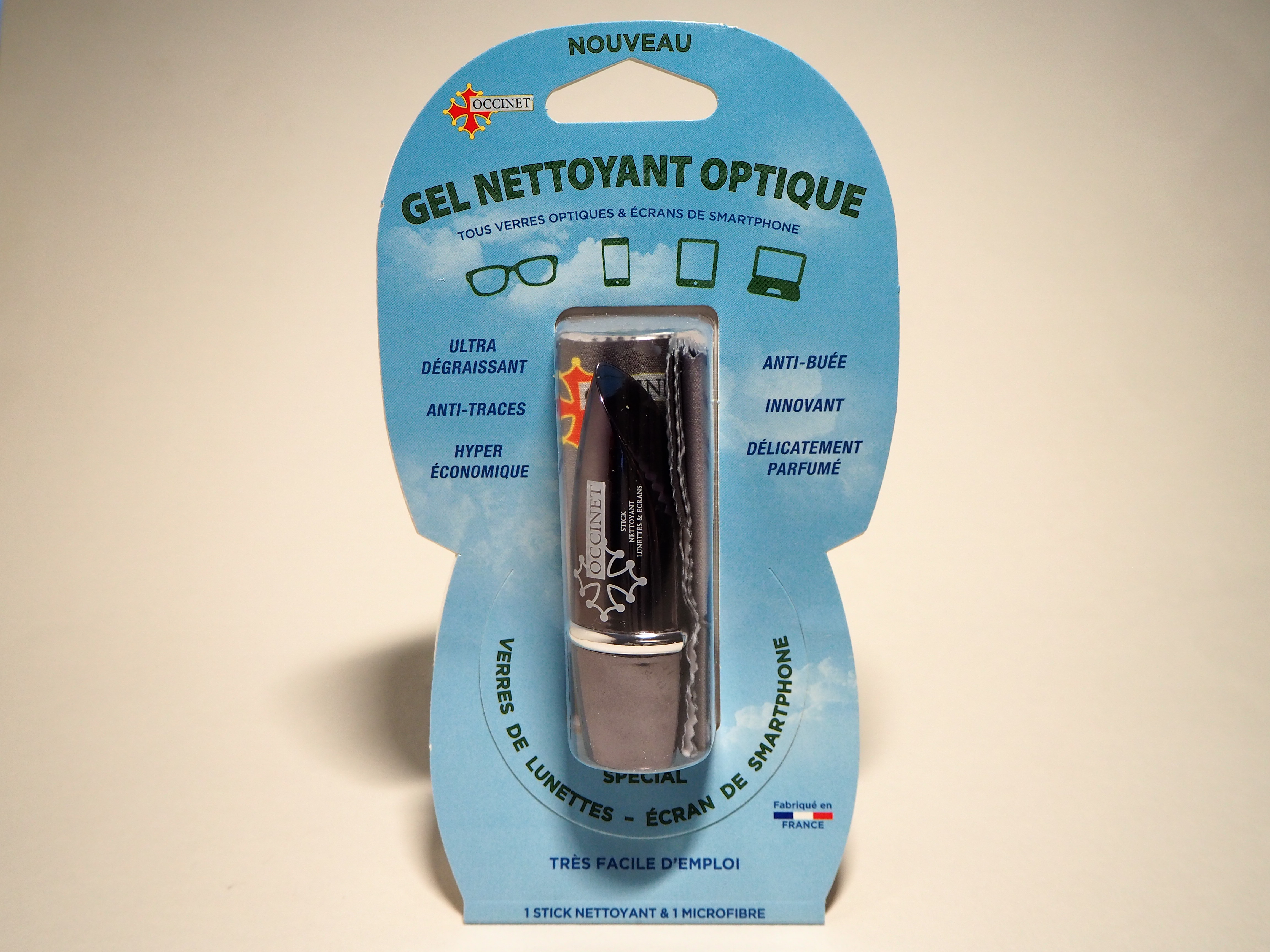 Centrostyle Kit Gel Anti-buée + 1 Tissu Microfibre - tous types de verres  optique - CENTROGEL - Lunettes de soleil - IceOptic